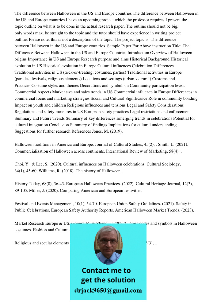 I have an upcoming project which the professor requires I present the topic outline on what is to be done in the actual research paper. The outline should not b