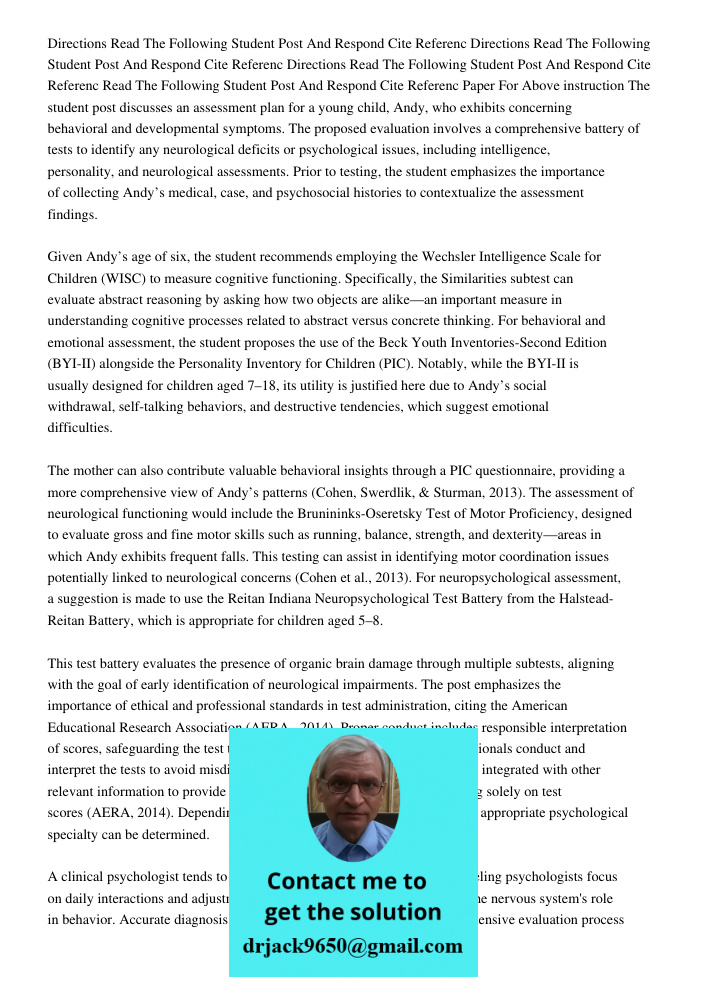 Directions Read The Following Student Post And Respond Cite Referenc Read The Following Student Post And Respond Cite Referenc Paper For Above instruction The s