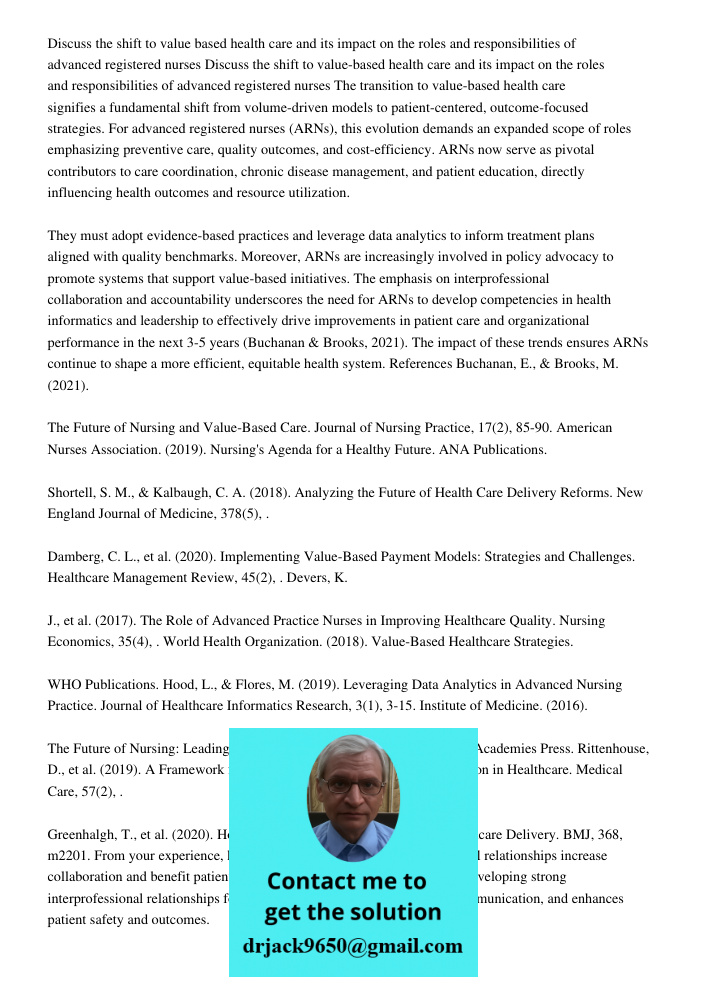 The transition to value-based health care signifies a fundamental shift from volume-driven models to patient-centered, outcome-focused strategies. For advanced 