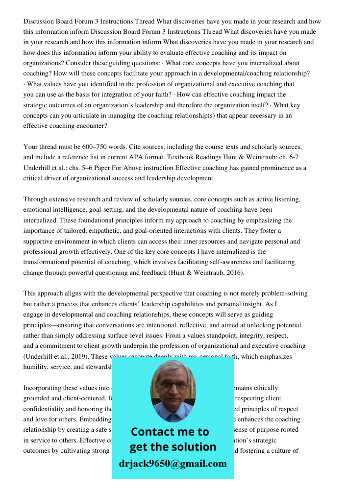 What discoveries have you made in your research and how does this information inform your ability to evaluate effective coaching and its impact on organizations