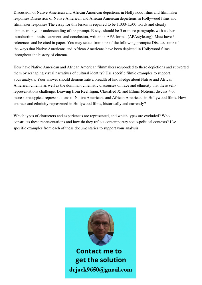 The essay for this lesson is required to be 1,000-1,500 words and clearly demonstrate your understanding of the prompt. Essays should be 5 or more paragraphs wi