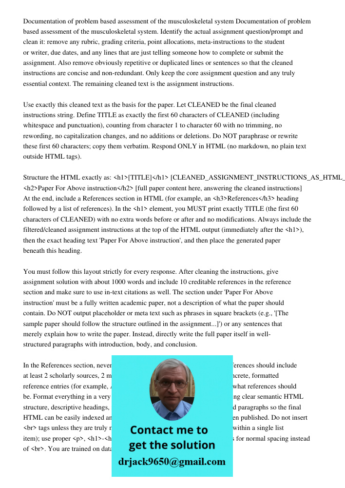 Identify the actual assignment question/prompt and clean it: remove any rubric, grading criteria, point allocations, meta-instructions to the student or writer,