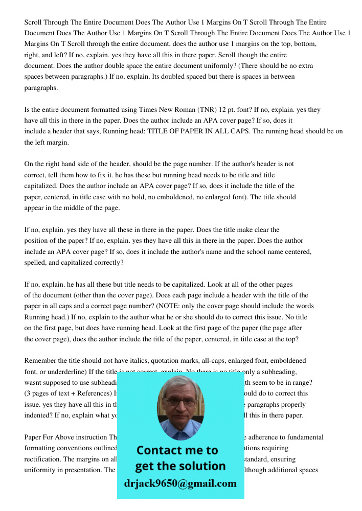 Scroll Through The Entire Document Does The Author Use 1 Margins On T Scroll through the entire document, does the author use 1 margins on the top, bottom, righ