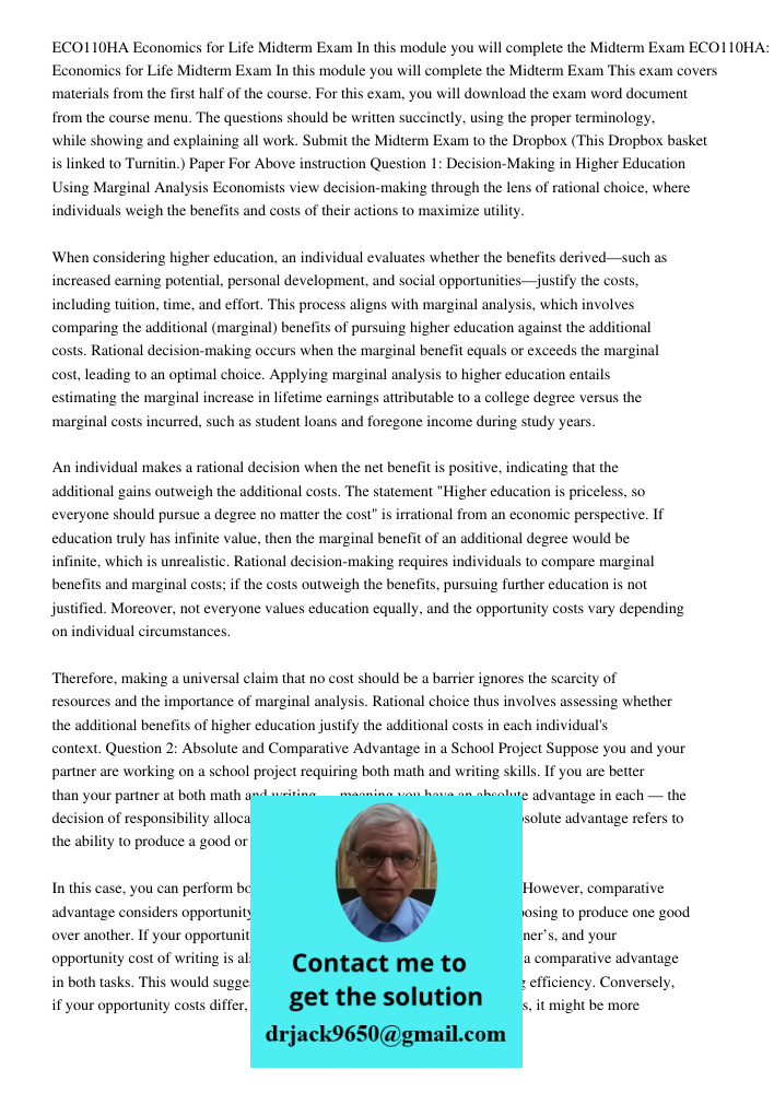 This exam covers materials from the first half of the course. For this exam, you will download the exam word document from the course menu. The questions should