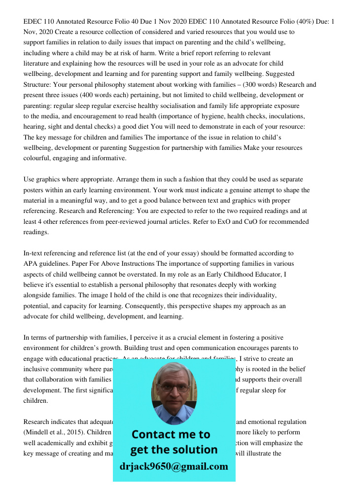 Create a resource collection of considered and varied resources that you would use to support families in relation to daily issues that impact on parenting and 