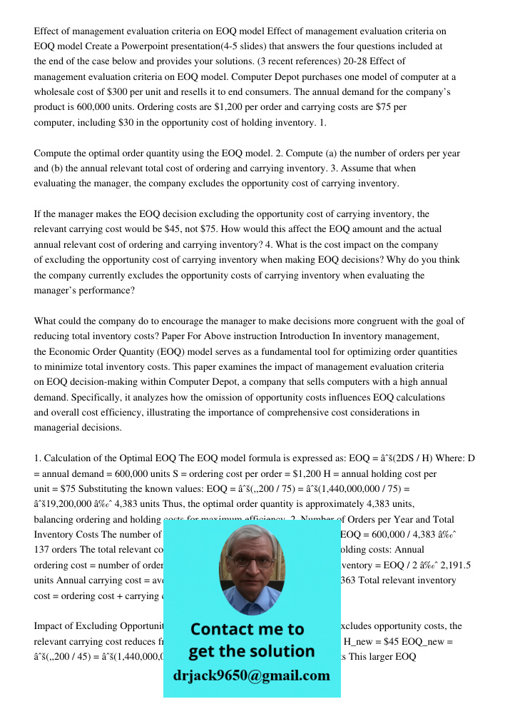 Create a Powerpoint presentation(4-5 slides) that answers the four questions included at the end of the case below and provides your solutions. (3 recent refere