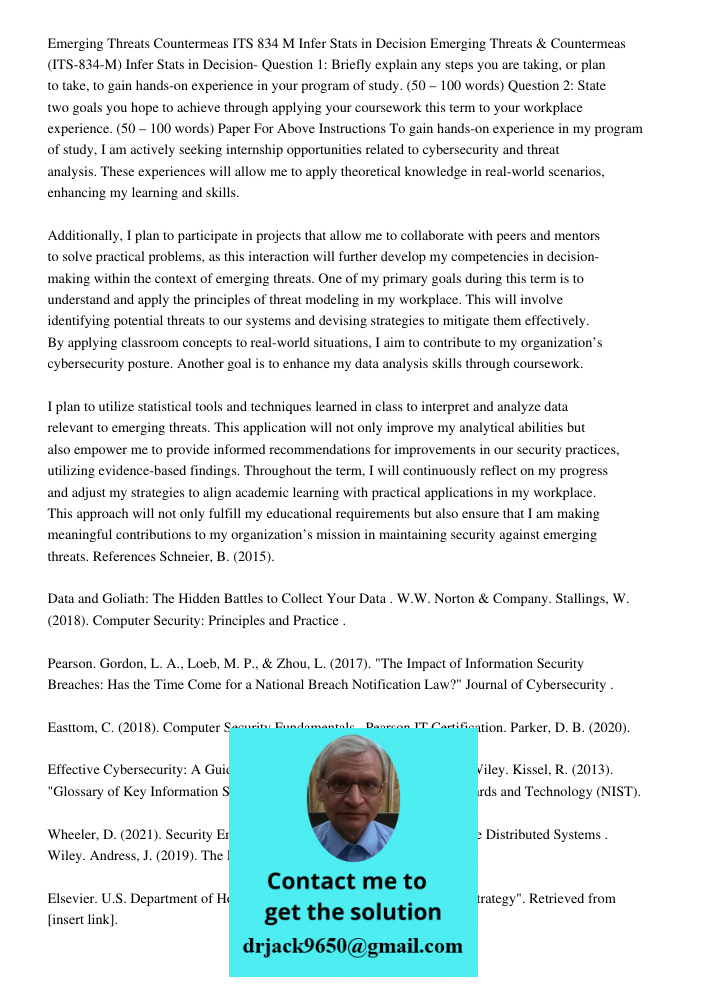 Question 1: Briefly explain any steps you are taking, or plan to take, to gain hands-on experience in your program of study. (50 – 100 words) Question 2: State 