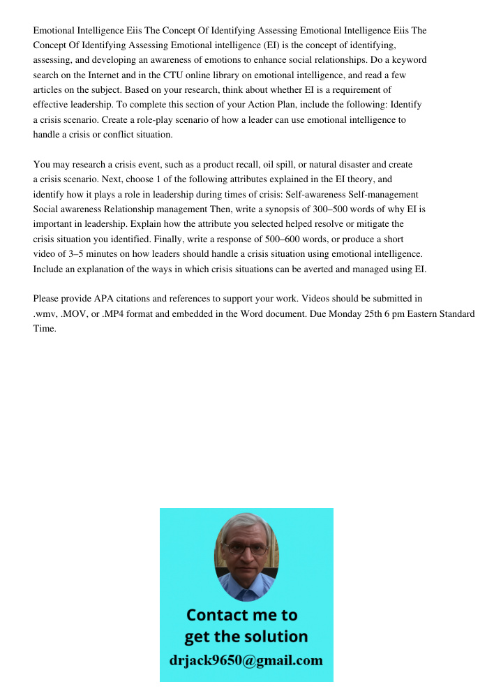 Emotional intelligence (EI) is the concept of identifying, assessing, and developing an awareness of emotions to enhance social relationships. Do a keyword sear