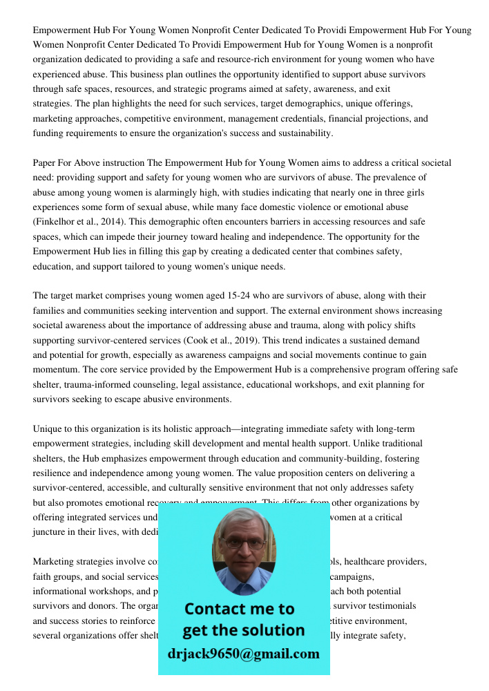 Empowerment Hub for Young Women is a nonprofit organization dedicated to providing a safe and resource-rich environment for young women who have experienced abu