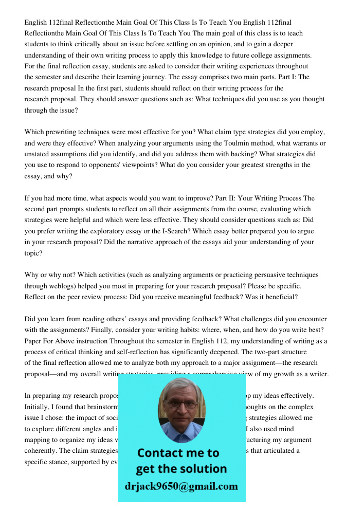 The main goal of this class is to teach students to think critically about an issue before settling on an opinion, and to gain a deeper understanding of their o