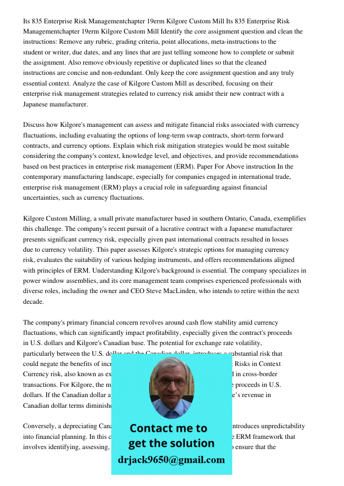 Identify the core assignment question and clean the instructions: Remove any rubric, grading criteria, point allocations, meta-instructions to the student or wr
