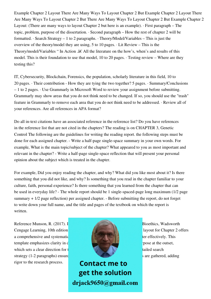 There Are Many Ways To Layout Chapter 2 But Example Chapter 2 Layout: (There are many ways to layout Chapter 2 but here is an example). · First paragraph – The 