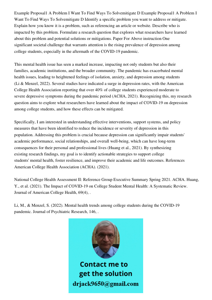 Identify a specific problem you want to address or mitigate. Explain how you know it is a problem, such as referencing an article or website. Describe who is im
