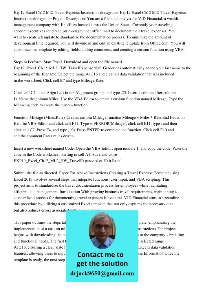 Project Description: You are a financial analyst for VJD Financial, a wealth management company with 10 offices located across the United States. Currently your