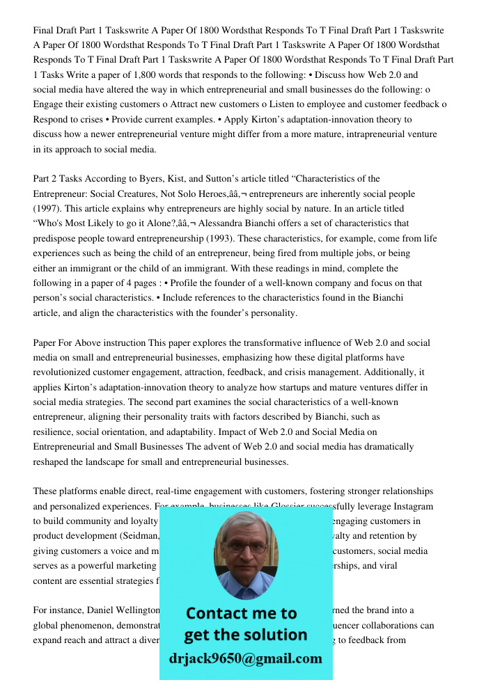 Final Draft Part 1 Taskswrite A Paper Of 1800 Wordsthat Responds To T Final Draft Part 1 Taskswrite A Paper Of 1800 Wordsthat Responds To T Final Draft Part 1 T