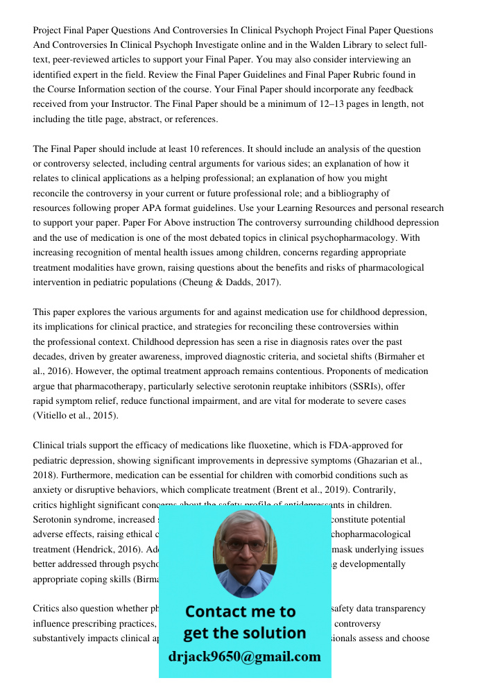 Investigate online and in the Walden Library to select full-text, peer-reviewed articles to support your Final Paper. You may also consider interviewing an iden
