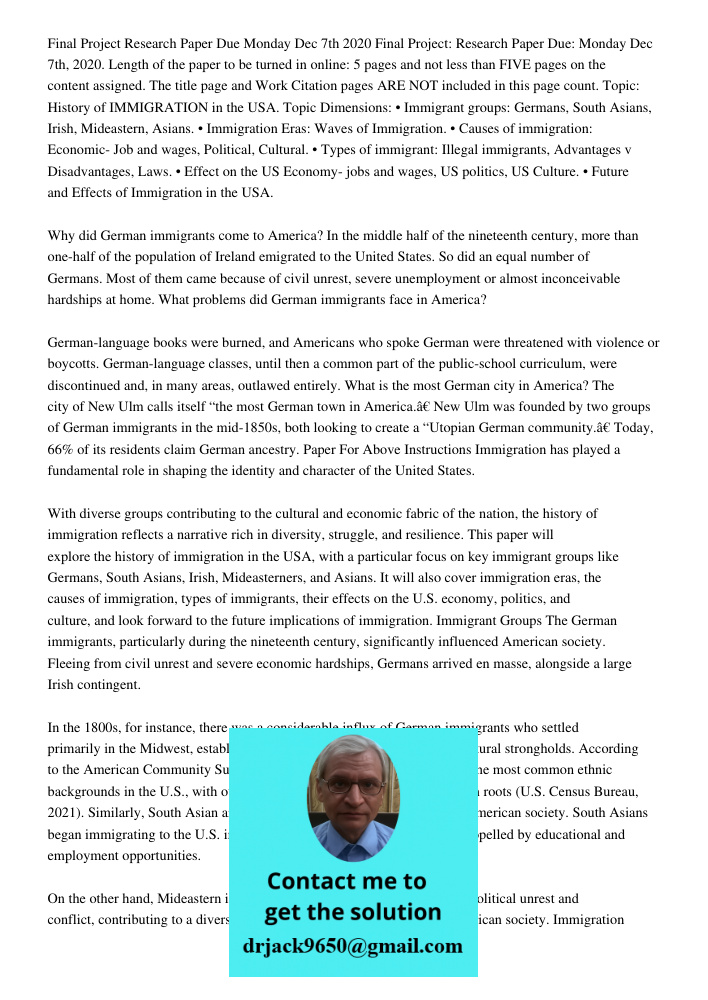 Length of the paper to be turned in online: 5 pages and not less than FIVE pages on the content assigned. The title page and Work Citation pages ARE NOT include