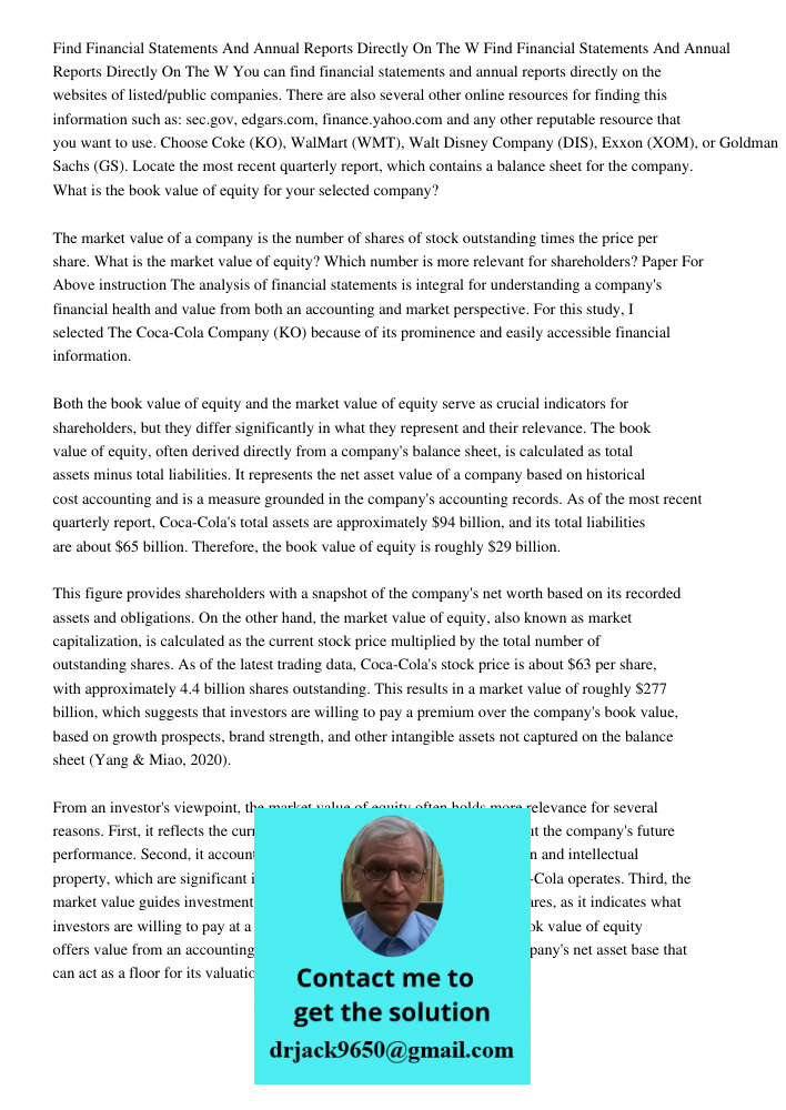 You can find financial statements and annual reports directly on the websites of listed/public companies. There are also several other online resources for find