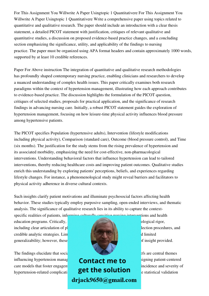 Write a comprehensive paper using topics related to quantitative and qualitative research. The paper should include an introduction with a clear thesis statemen