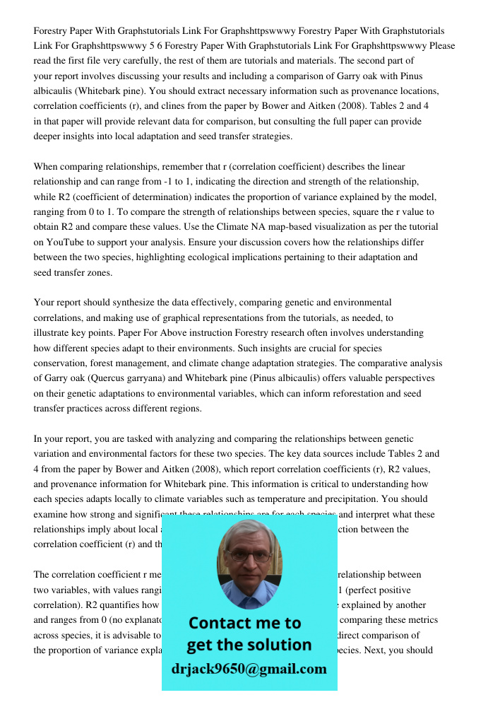 Forestry Paper With Graphstutorials Link For Graphshttpswwwy Please read the first file very carefully, the rest of them are tutorials and materials. The second