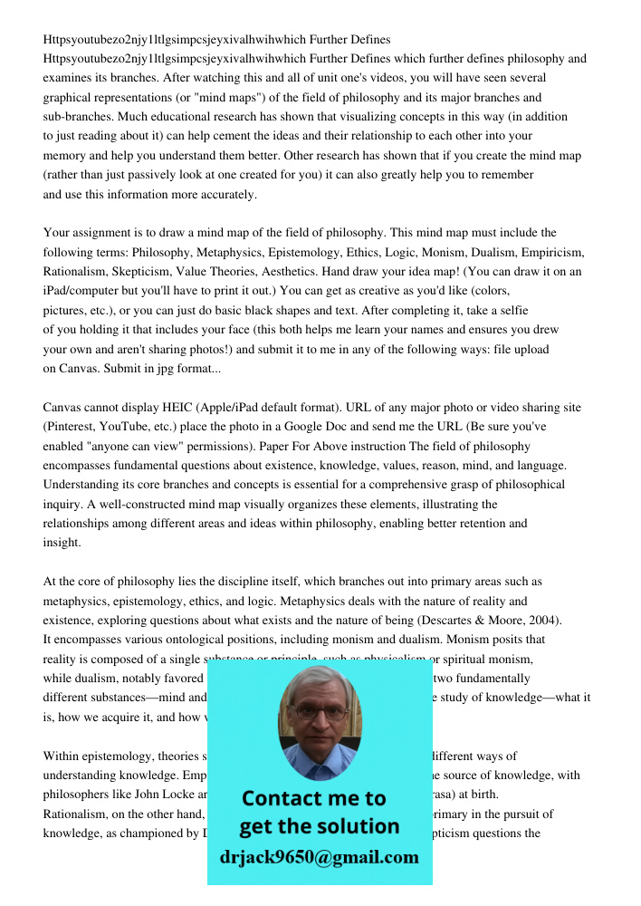 which further defines philosophy and examines its branches. After watching this and all of unit one's videos, you will have seen several graphical representatio