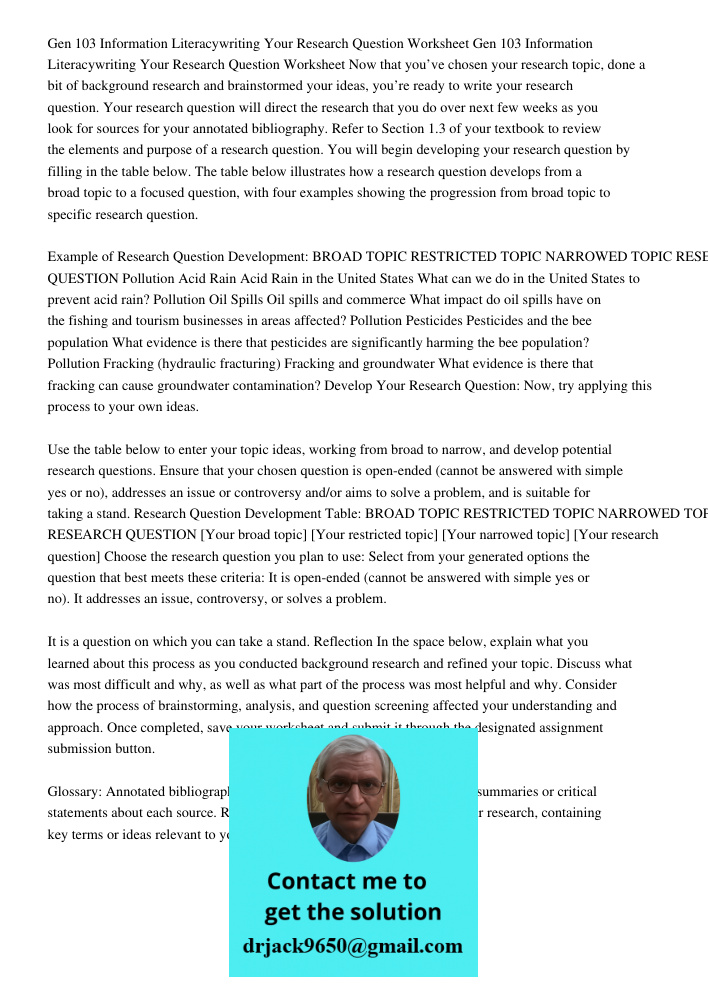 Now that you’ve chosen your research topic, done a bit of background research and brainstormed your ideas, you’re ready to write your research question. Your re