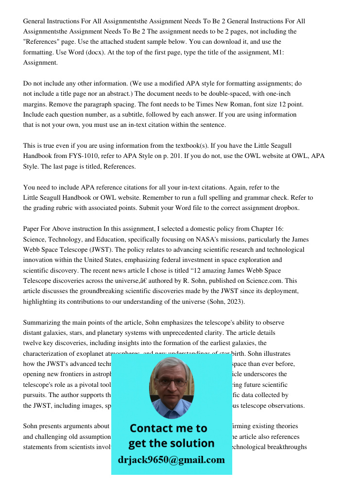 The assignment needs to be 2 pages, not including the "References" page. Use the attached student sample below. You can download it, and use the formatting. Use