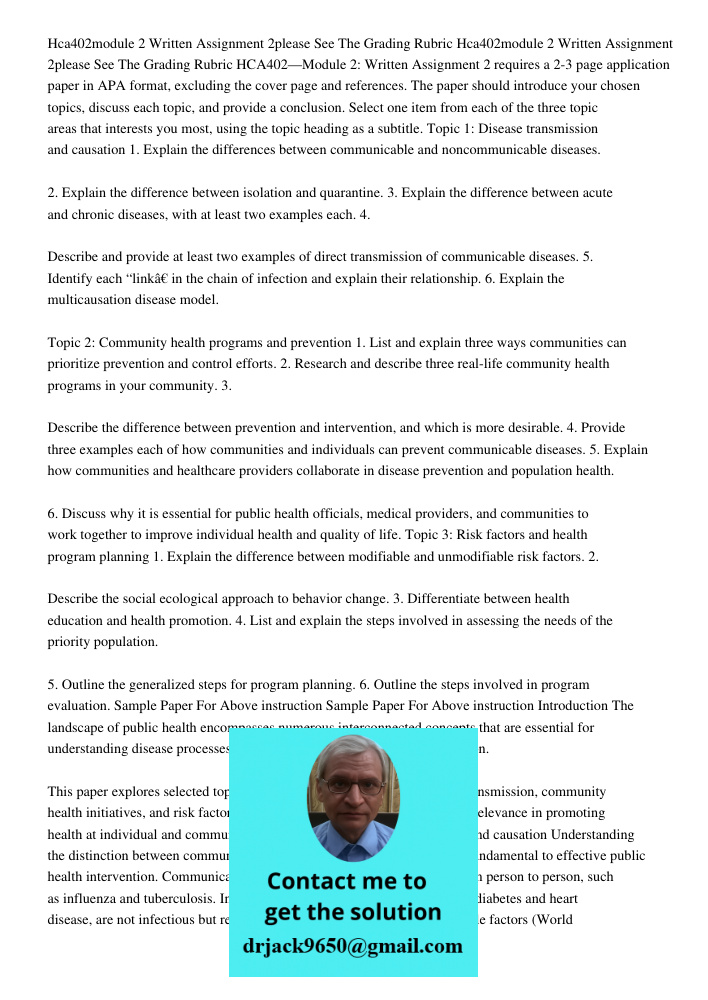 HCA402—Module 2: Written Assignment 2 requires a 2-3 page application paper in APA format, excluding the cover page and references. The paper should introduce y