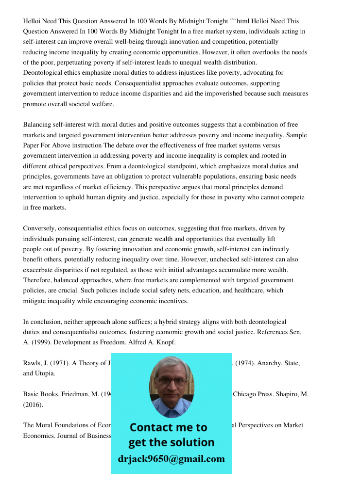 Hello! I Need This Question Answered In 100 Words By Midnigh