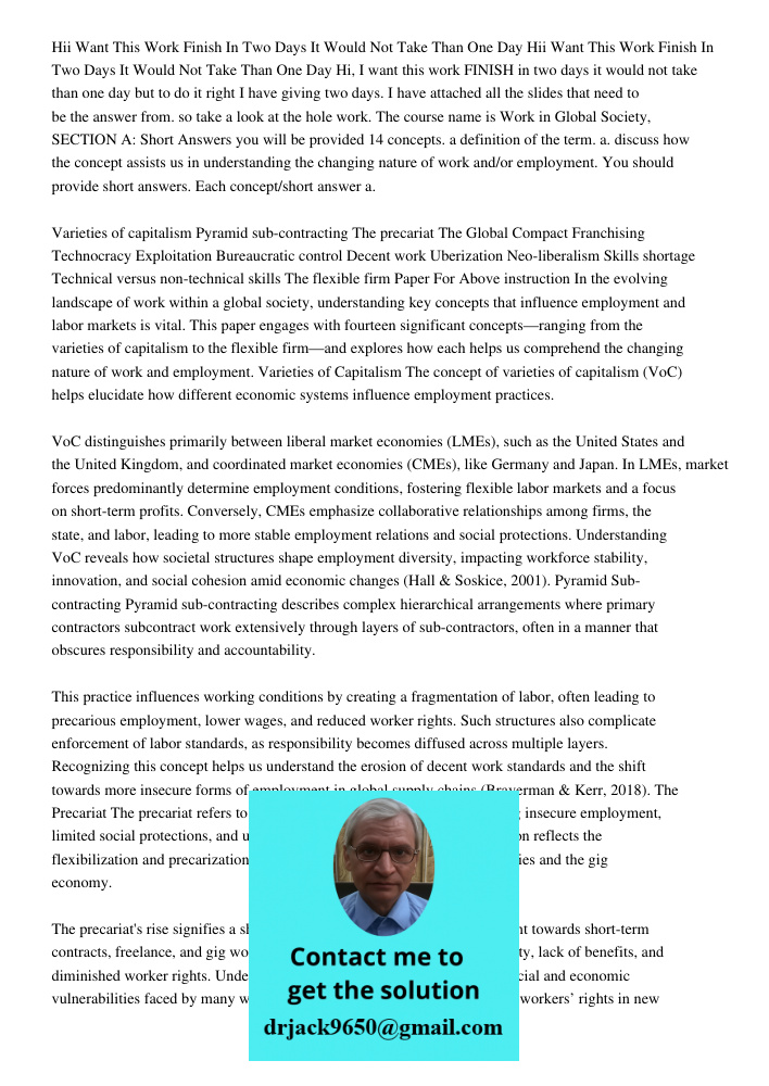 Hi, I want this work FINISH in two days it would not take than one day but to do it right I have giving two days. I have attached all the slides that need to be