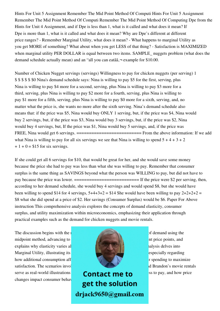 Remember The Mid Point Method Of Computing Dpe from the Hints for Unit 4 Assignment, and if Dpe is less than 1, what is it called and what does it mean? If Dpe 