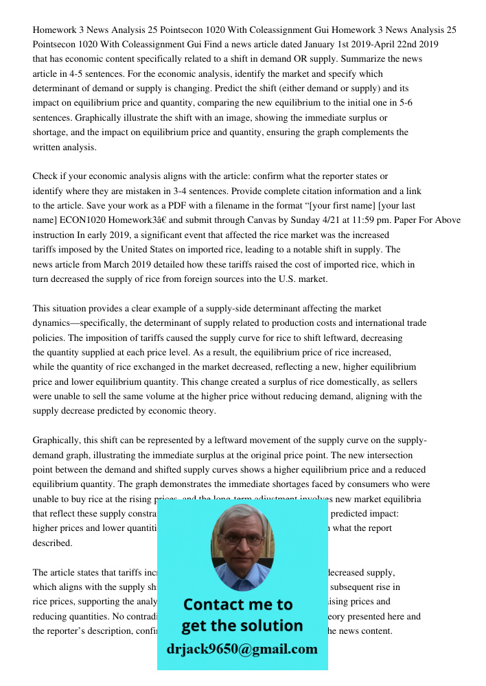 Find a news article dated January 1st 2019-April 22nd 2019 that has economic content specifically related to a shift in demand OR supply. Summarize the news art