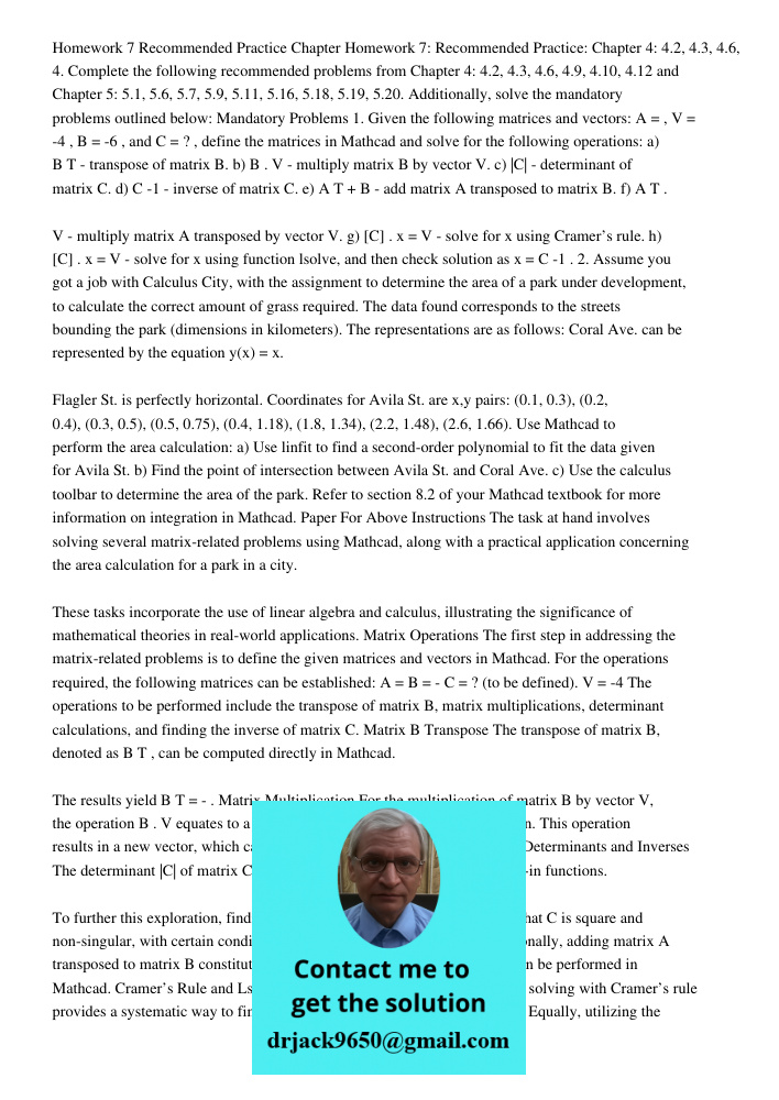 Complete the following recommended problems from Chapter 4: 4.2, 4.3, 4.6, 4.9, 4.10, 4.12 and Chapter 5: 5.1, 5.6, 5.7, 5.9, 5.11, 5.16, 5.18, 5.19, 5.20. Addi