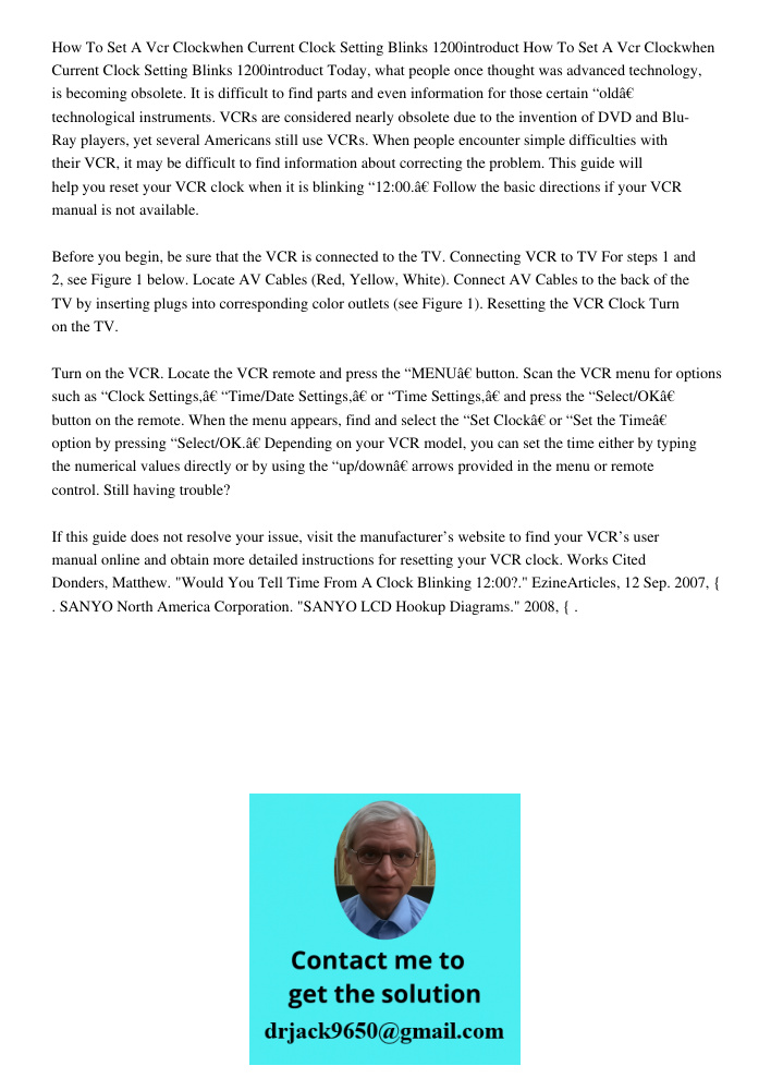 Today, what people once thought was advanced technology, is becoming obsolete. It is difficult to find parts and even information for those certain “old” techno