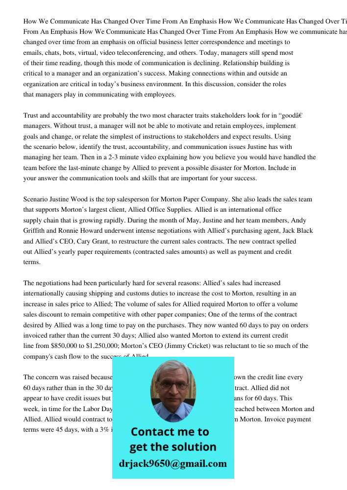 How We Communicate Has Changed Over Time From An Emphasis How we communicate has changed over time from an emphasis on official business letter correspondence a
