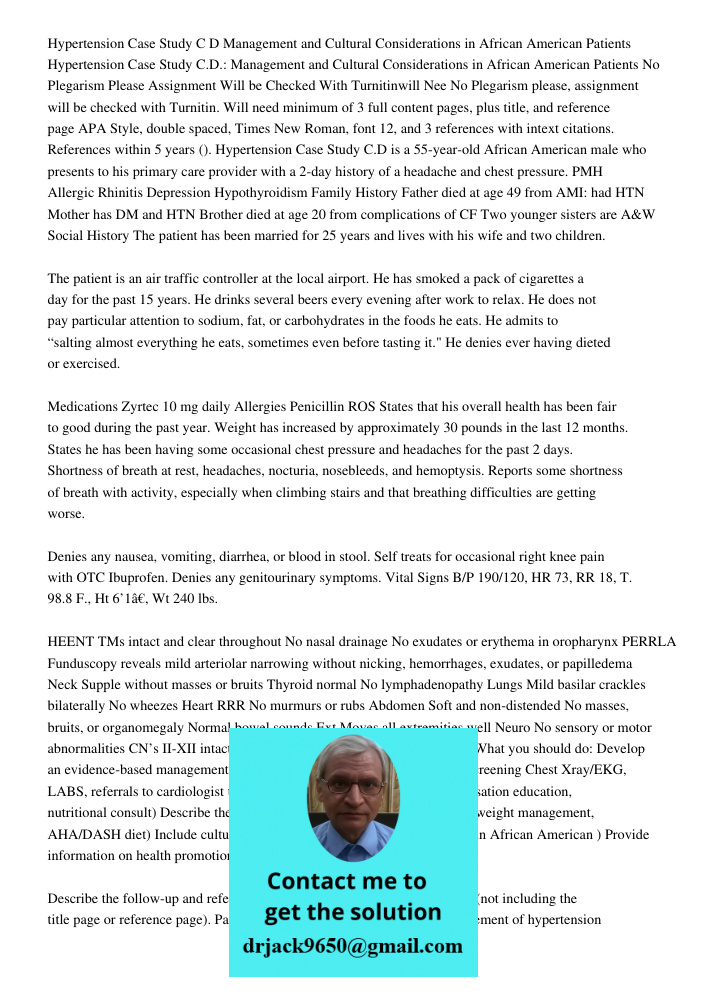 No Plegarism Please Assignment Will be Checked With Turnitinwill Nee No Plegarism please, assignment will be checked with Turnitin. Will need minimum of 3 full 