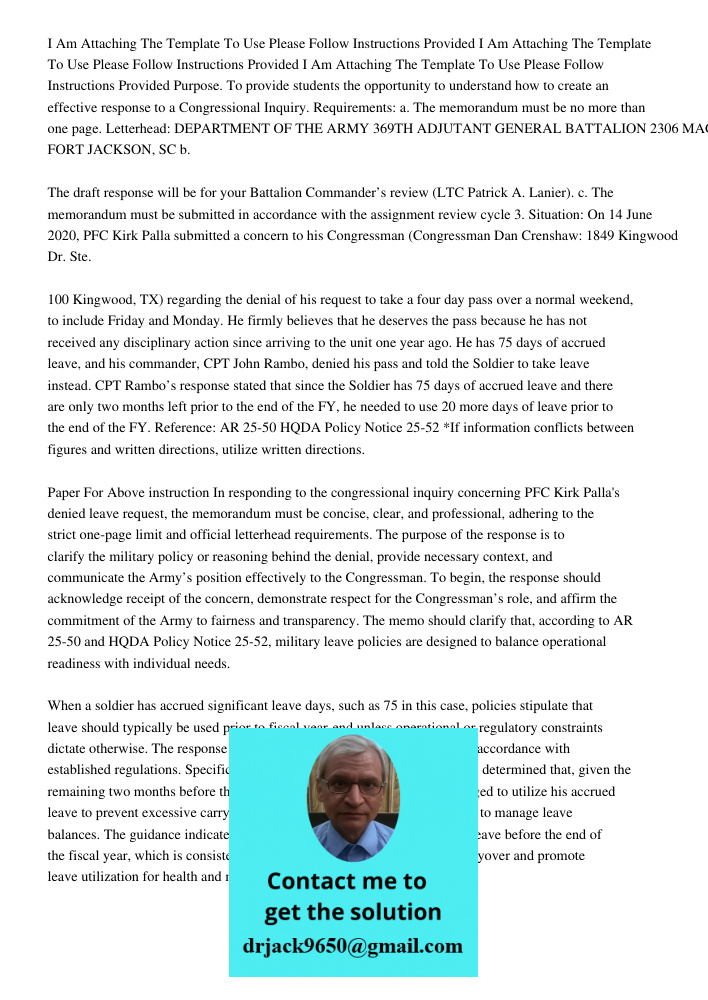 I Am Attaching The Template To Use Please Follow Instructions Provided Purpose. To provide students the opportunity to understand how to create an effective res