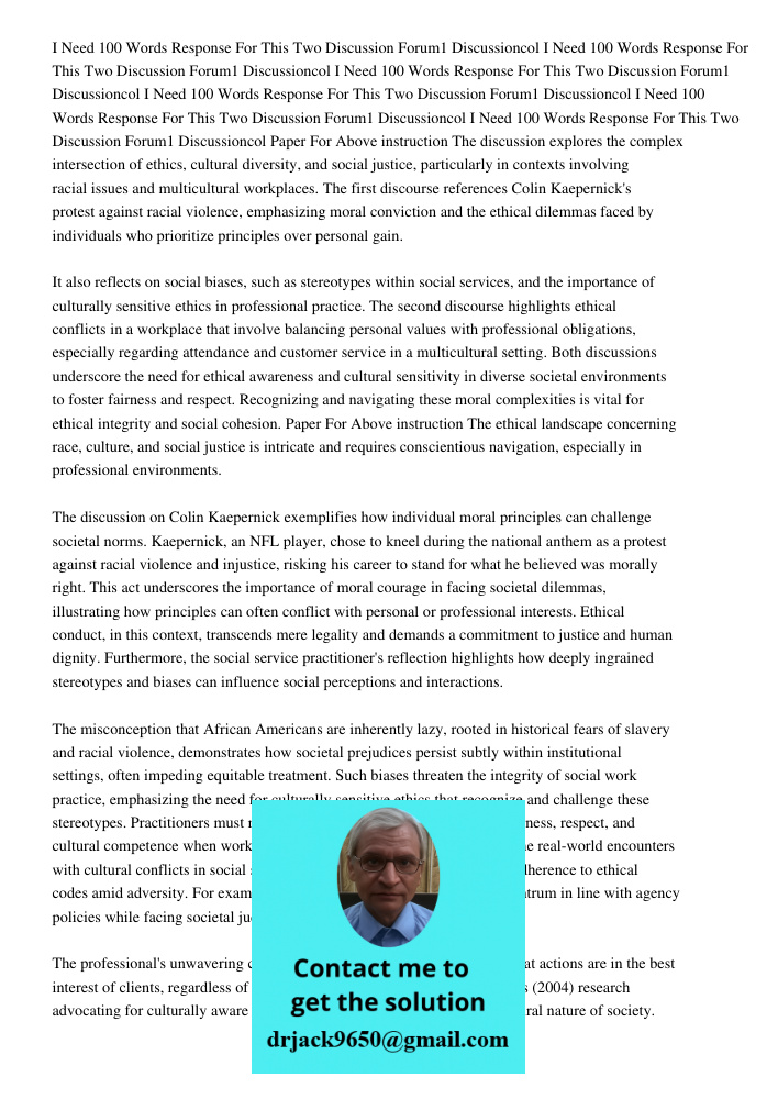 I Need 100 Words Response For This Two Discussion Forum1 Discussioncol I Need 100 Words Response For This Two Discussion Forum1 Discussioncol Paper For Above in