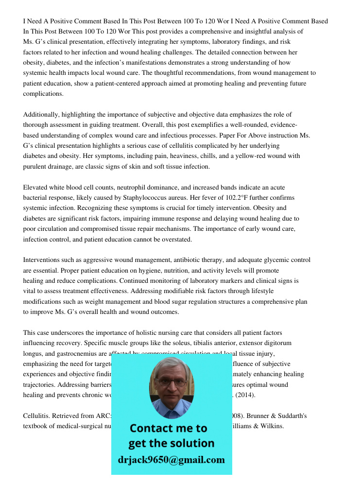 This post provides a comprehensive and insightful analysis of Ms. G’s clinical presentation, effectively integrating her symptoms, laboratory findings, and risk