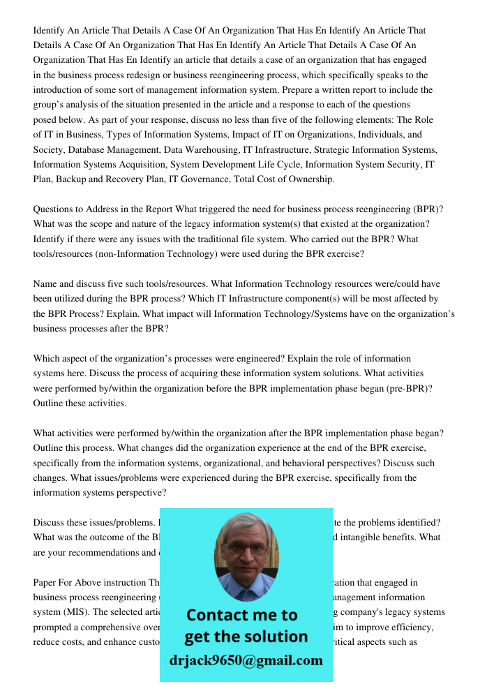 Identify An Article That Details A Case Of An Organization That Has En Identify an article that details a case of an organization that has engaged in the busine