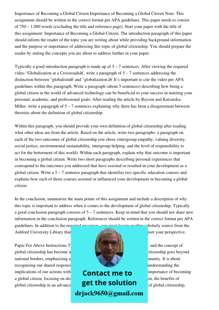 Note: This assignment should be written in the correct format per APA guidelines. This paper needs to consist of 750 – 1,000 words (excluding the title and refe