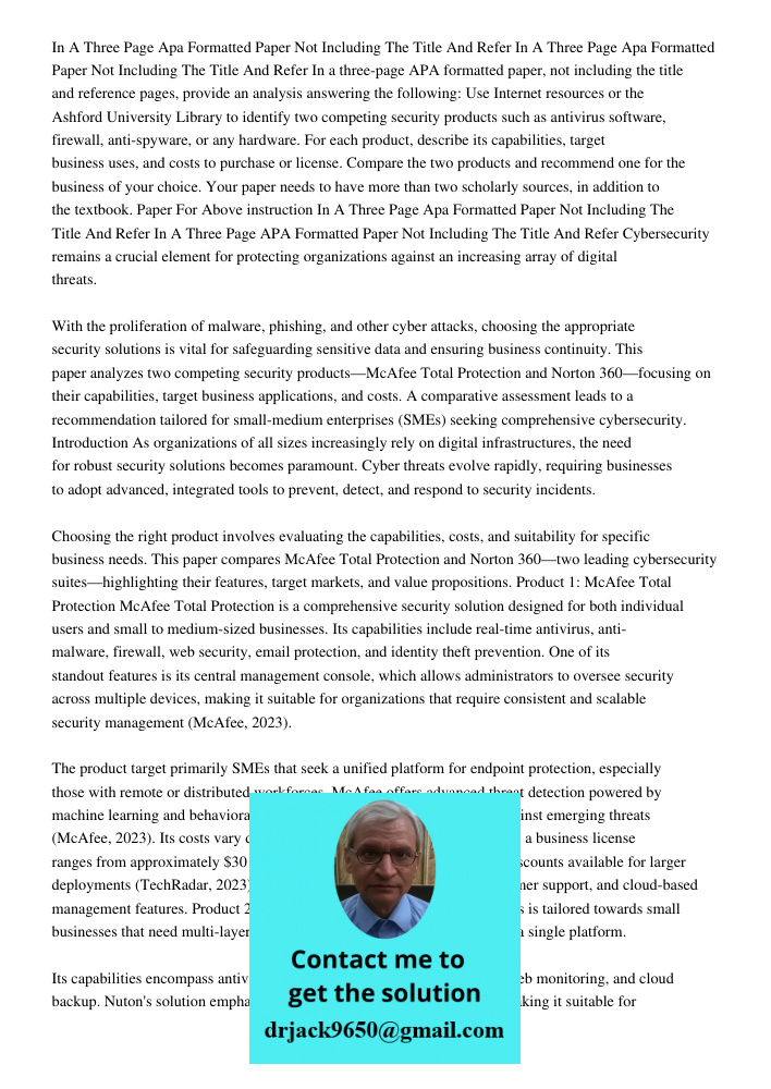 In a three-page APA formatted paper, not including the title and reference pages, provide an analysis answering the following: Use Internet resources or the Ash