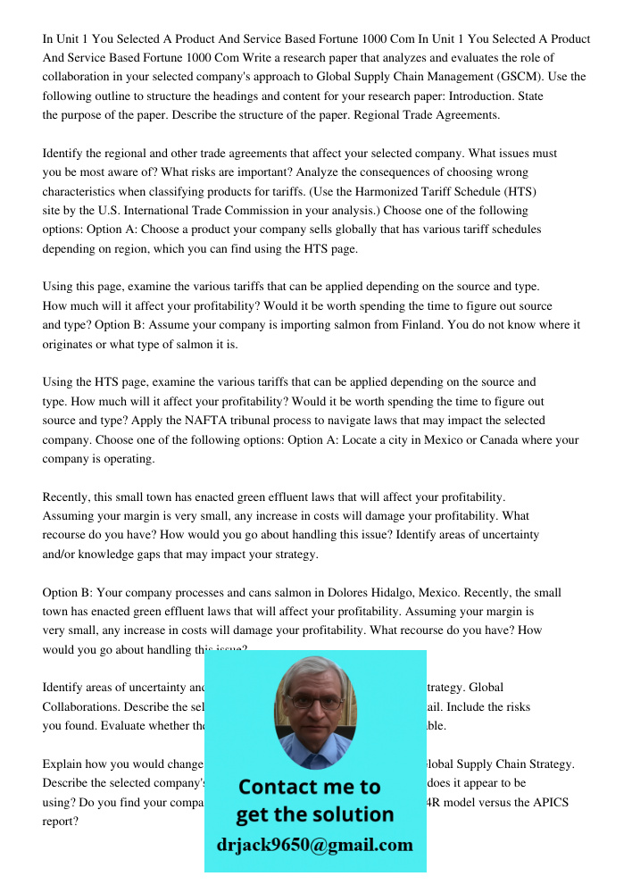 Write a research paper that analyzes and evaluates the role of collaboration in your selected company's approach to Global Supply Chain Management (GSCM). Use t