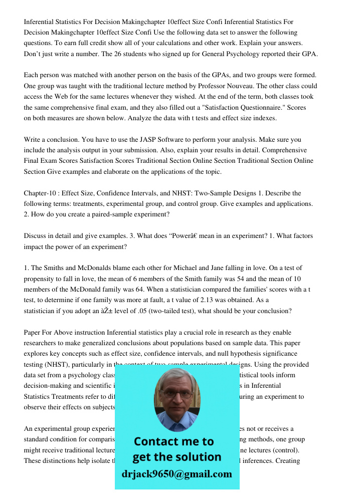 Use the following data set to answer the following questions. To earn full credit show all of your calculations and other work. Explain your answers. Don’t just