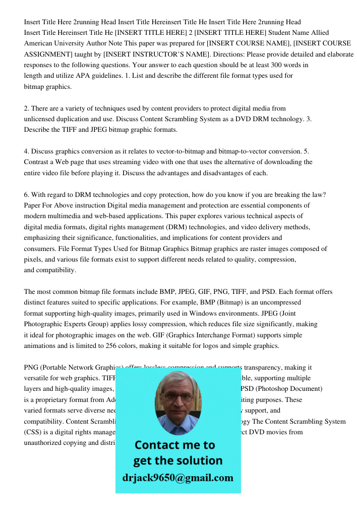 [INSERT TITLE HERE] 2 [INSERT TITLE HERE] Student Name Allied American University Author Note This paper was prepared for [INSERT COURSE NAME], [INSERT COURSE A