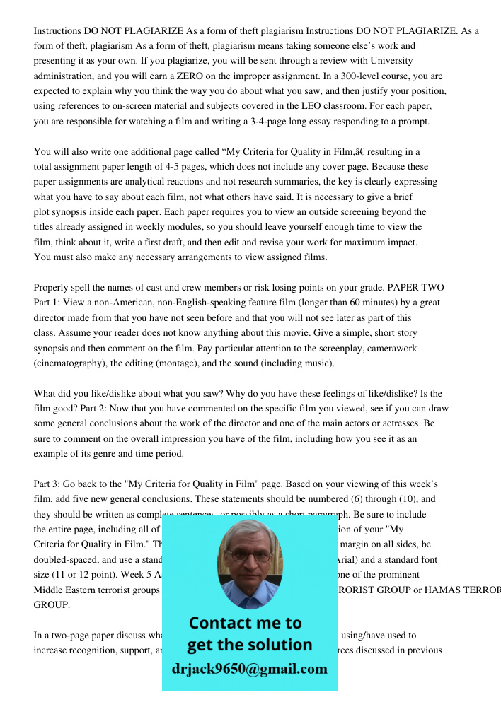 As a form of theft, plagiarism means taking someone else’s work and presenting it as your own. If you plagiarize, you will be sent through a review with Univers