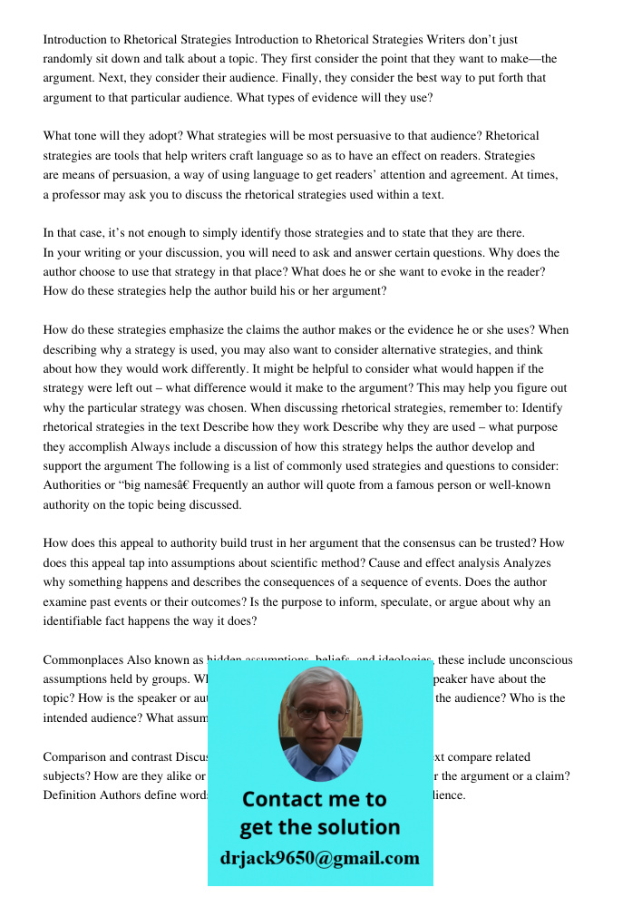Writers don’t just randomly sit down and talk about a topic. They first consider the point that they want to make—the argument. Next, they consider their audien