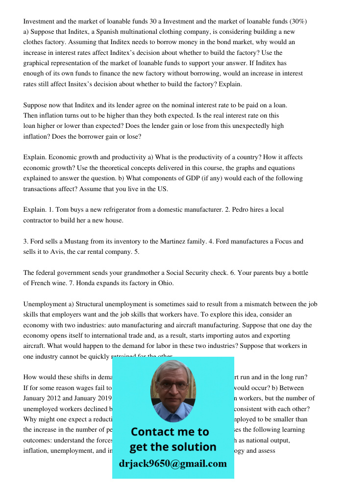 Suppose that Inditex, a Spanish multinational clothing company, is considering building a new clothes factory. Assuming that Inditex needs to borrow money in th
