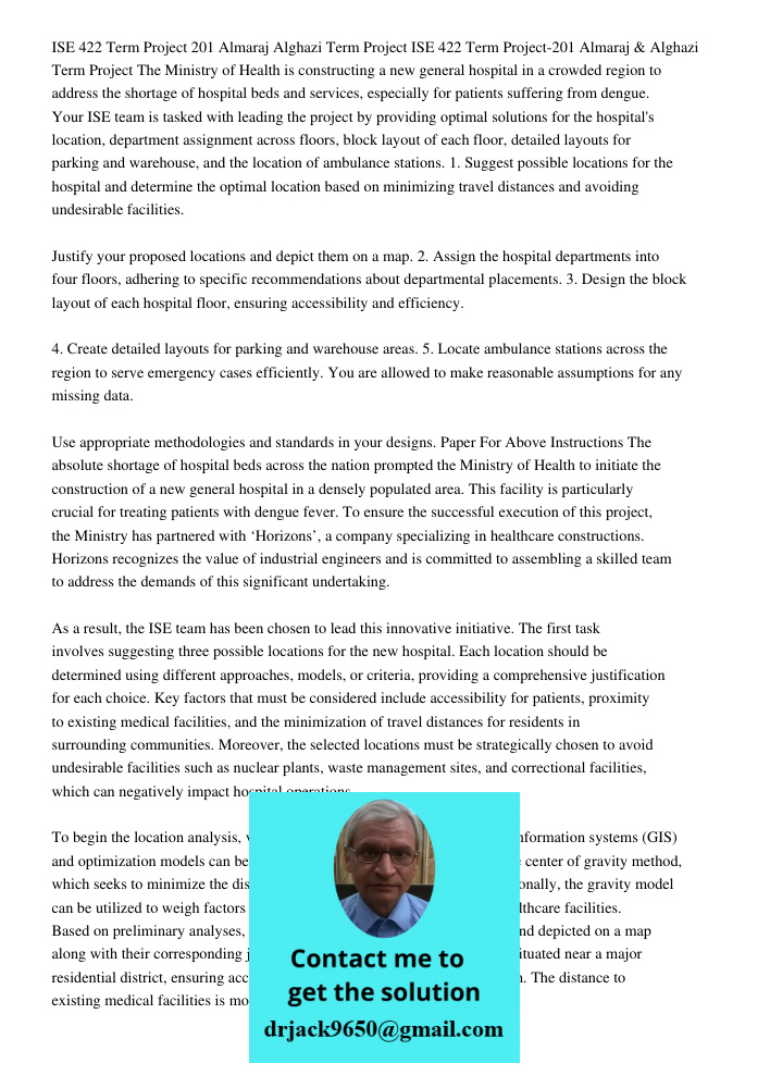 The Ministry of Health is constructing a new general hospital in a crowded region to address the shortage of hospital beds and services, especially for patients