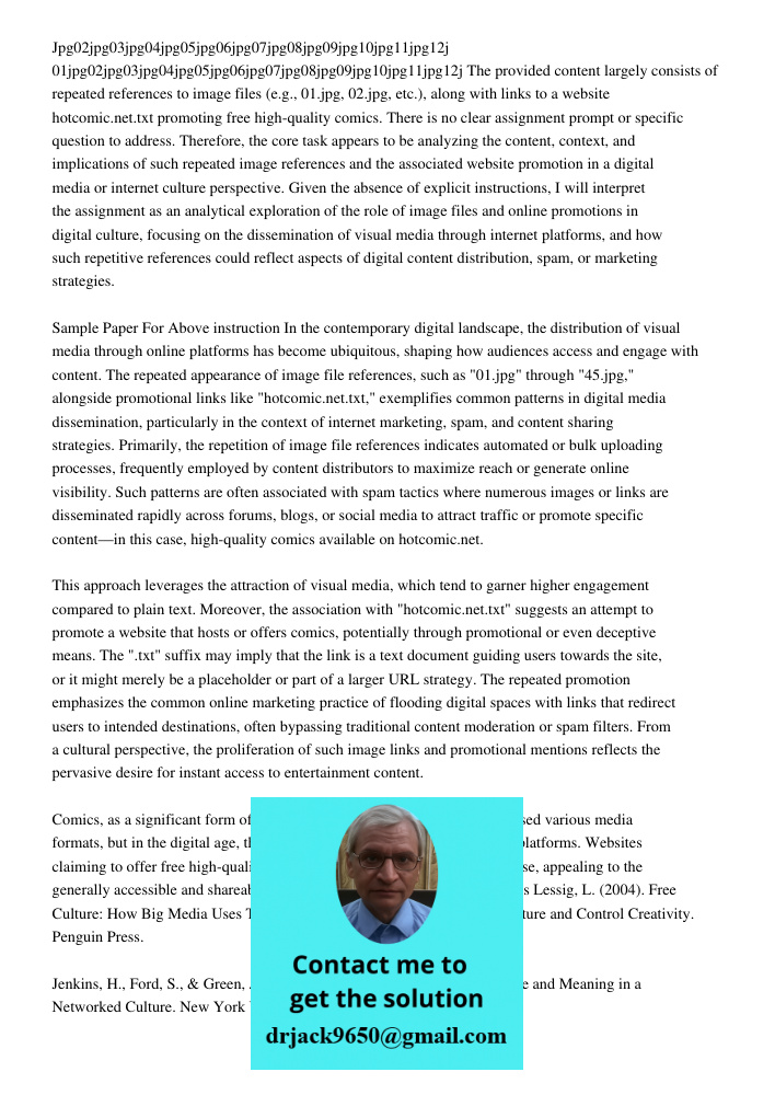 The provided content largely consists of repeated references to image files (e.g., 01.jpg, 02.jpg, etc.), along with links to a website hotcomic.net.txt promoti